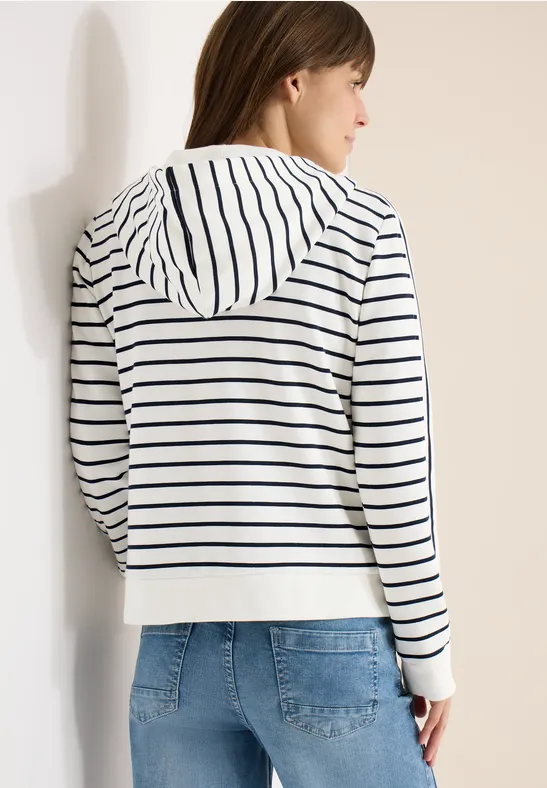 Gestreifte Kapuzenjacke günstig online kaufen
