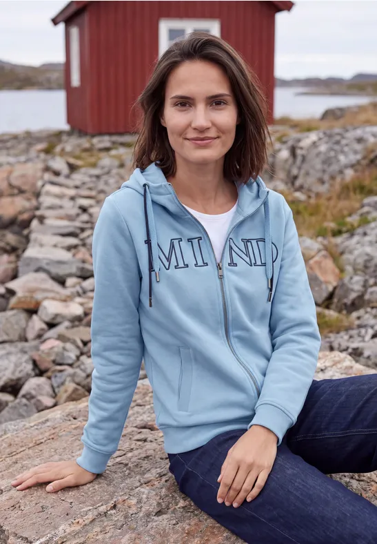 Veste en molleton à motif lettering