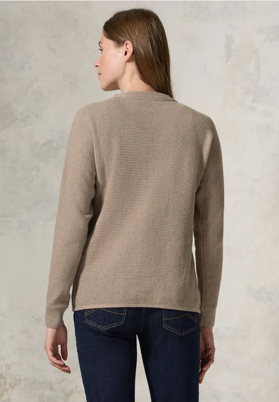 Strukturmix Dolman Pullover günstig online kaufen