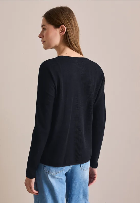 Leichter Strukturpullover günstig online kaufen