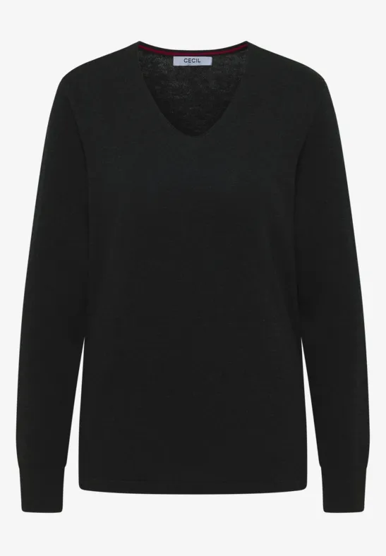 Thumbnail - Cecil Damen Basic Pullover in Grau, Gr: XS