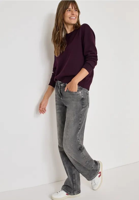 Thumbnail - Cecil Damen Softer Rundhals Pullover in Rot, Gr: S