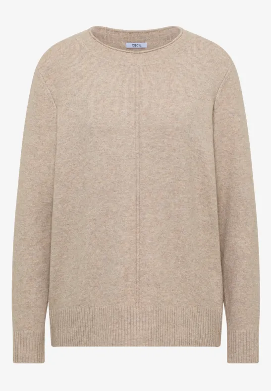 Thumbnail - Cecil Damen Kuscheliger Pullover in Beige, Gr: M