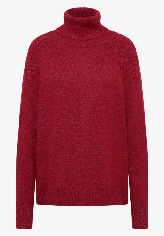 Thumbnail - Cecil Damen Strukturmix Pullover in Rot, Gr: XS
