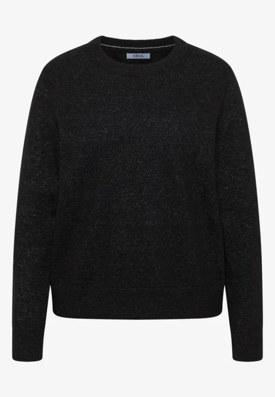 Thumbnail - Cecil Damen Kuscheliger Pullover in Schwarz, Gr: XS