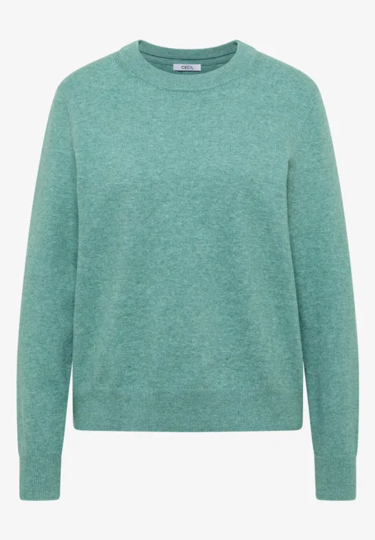 Thumbnail - Cecil Damen Kuscheliger Pullover in Grün, Gr: XL