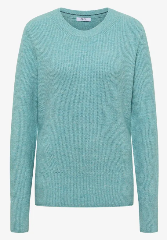 Thumbnail - Cecil Damen Pullover mit Strukturdetails in Grün, Gr: L