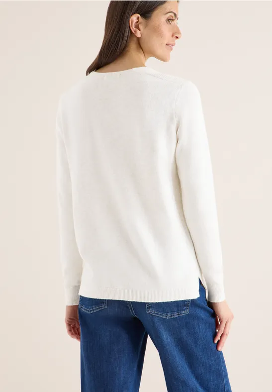 Kuscheliger V-Neck Pullover günstig online kaufen