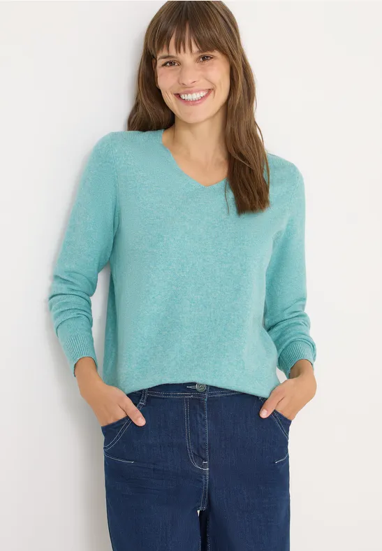 Kuscheliger V-Neck Pullover günstig online kaufen