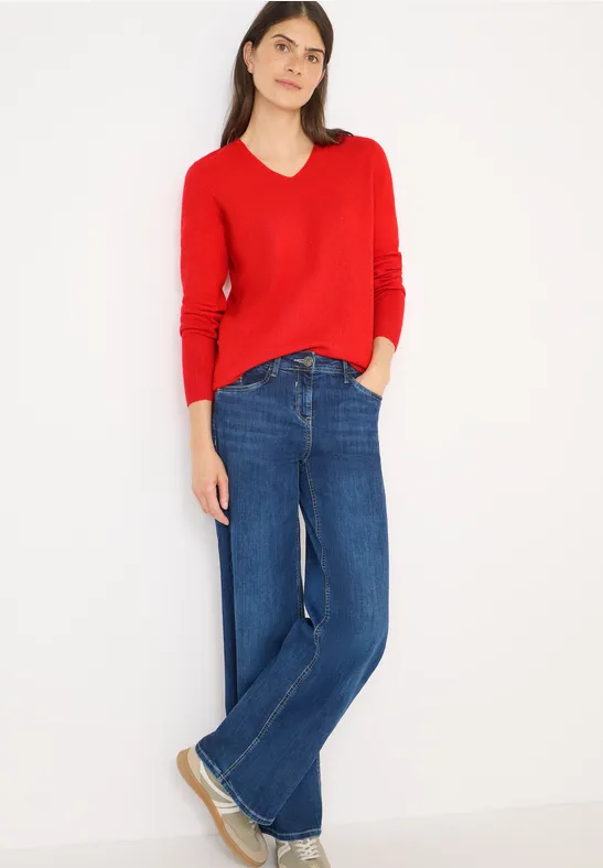 Kuscheliger V-Neck Pullover günstig online kaufen