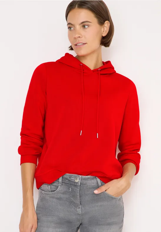 cecil Sweatshirt Kapuze Polyester Orange