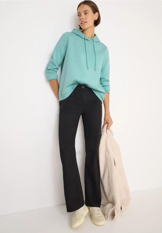 Thumbnail - Cecil Damen Kapuzensweatshirt in Blau, Gr: XL