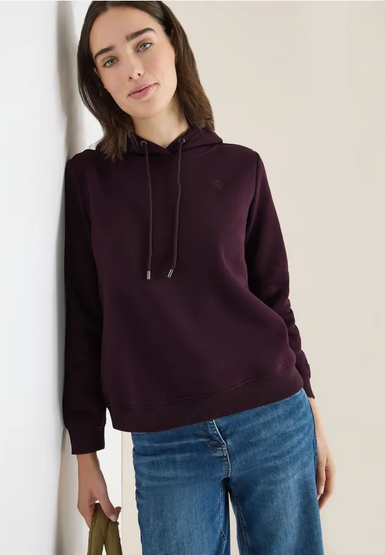 Thumbnail - Cecil Damen Kapuzen Sweatshirt in Rot, Gr: M