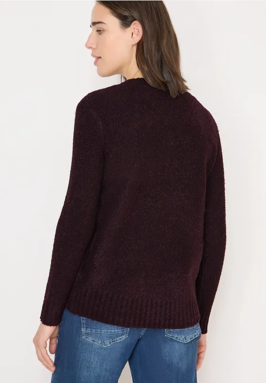Bouclé V-Neck Pullover günstig online kaufen