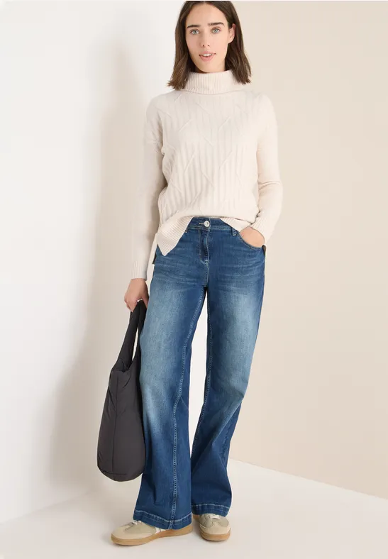 CECIL Struktur Rollkragenpullover
