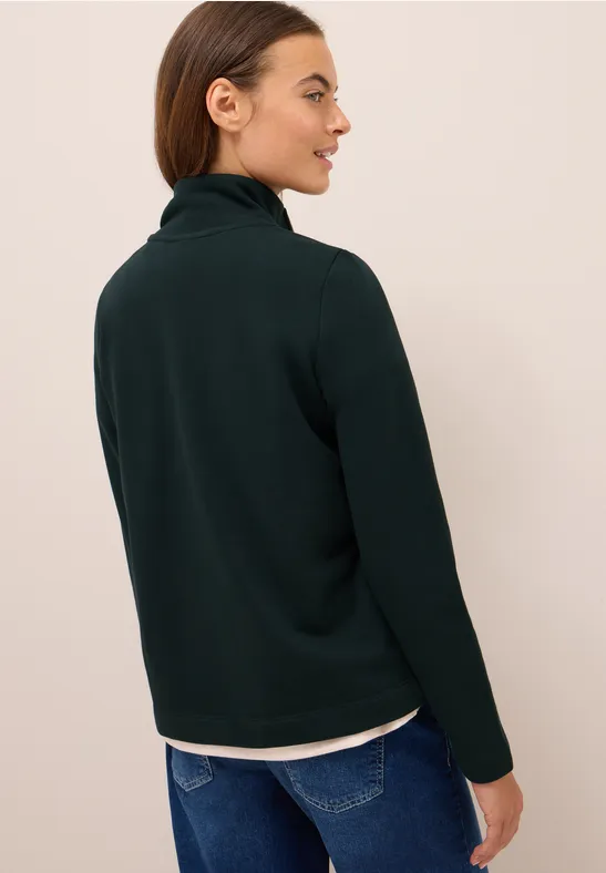 Sweatshirt mit Zipper günstig online kaufen