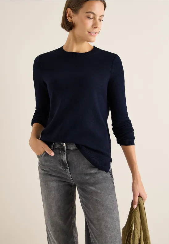 Pullover mit Strickdetail günstig online kaufen