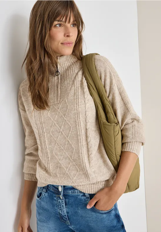Pullover mit Troyerkragen günstig online kaufen