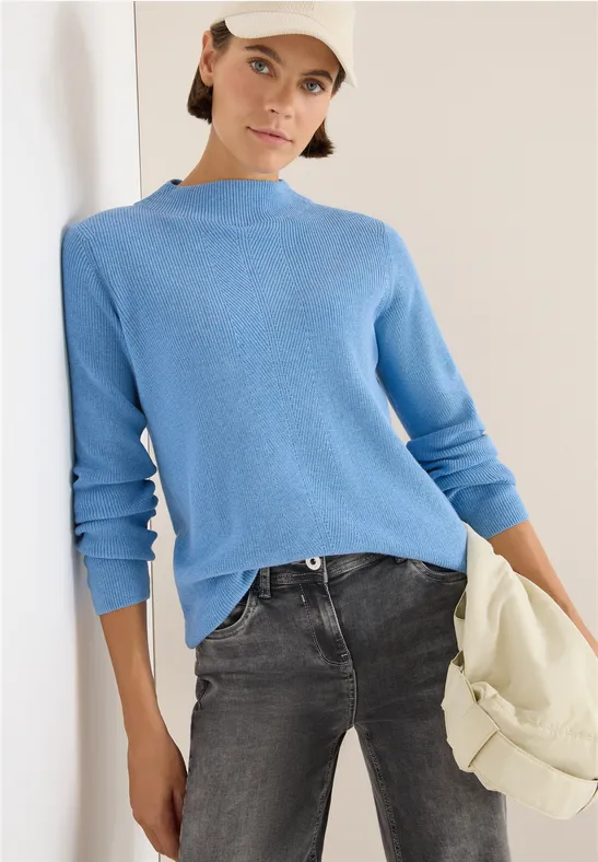 Strukturmix Pullover günstig online kaufen