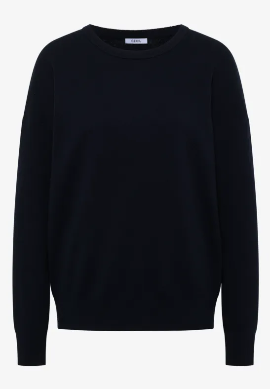 Thumbnail - Cecil Damen Strick Sweatshirt in Blau, Gr: M