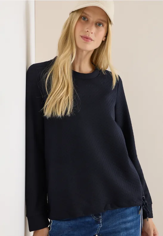 Sweatshirt mit Struktur günstig online kaufen