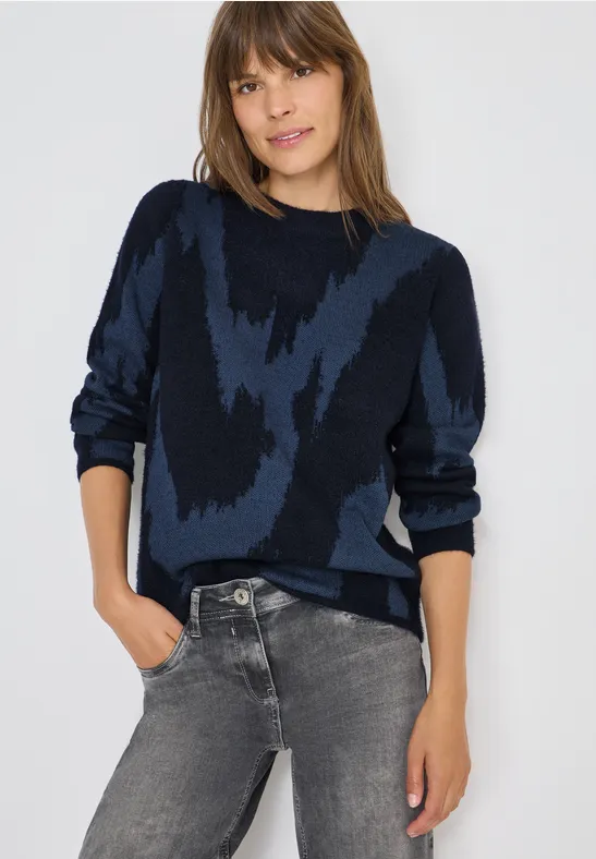 Gemusterter Pullover günstig online kaufen