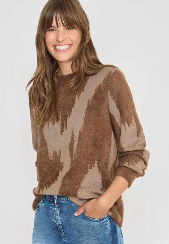 Gemusterter Pullover günstig online kaufen
