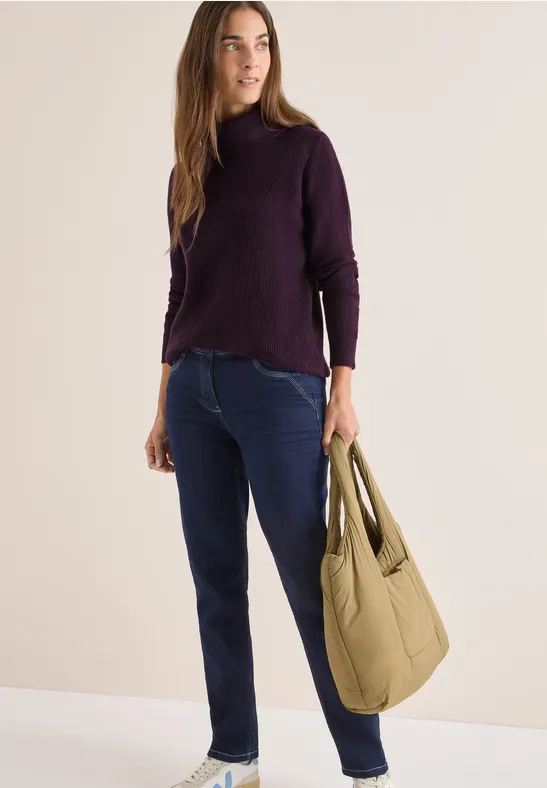 Thumbnail - Cecil Damen Strukturpullover in Rot, Gr: XL