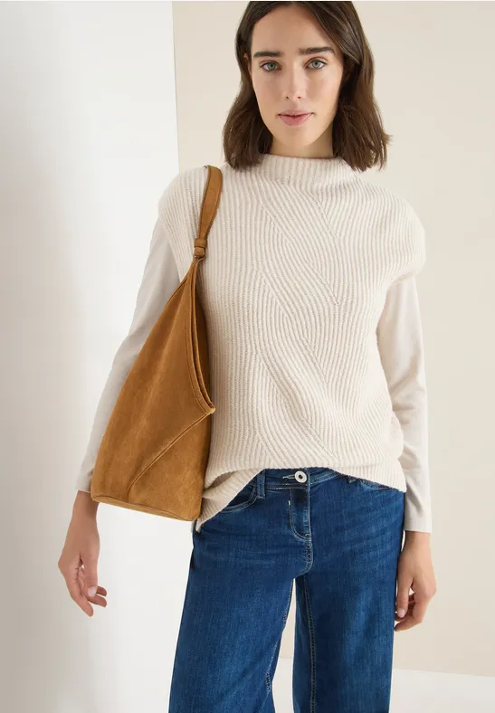 Cecil Pullunder mit Materialmix günstig online kaufen