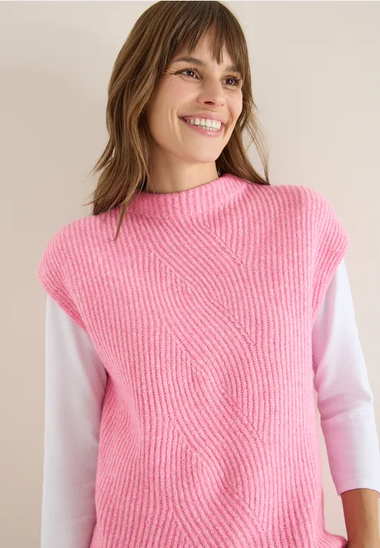 Pullunder mit Strickdetail günstig online kaufen