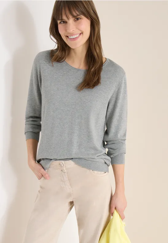 Pullover in Unifarbe günstig online kaufen