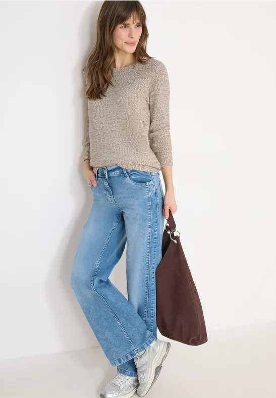 Thumbnail - Cecil Damen Space Dye Pullover in Braun, Gr: XS