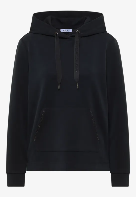 Thumbnail - Cecil Damen Hoodie Sweatshirt in Schwarz, Gr: M