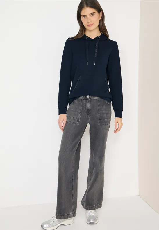 Thumbnail - Cecil Damen Hoodie Sweatshirt in Blau, Gr: XXL