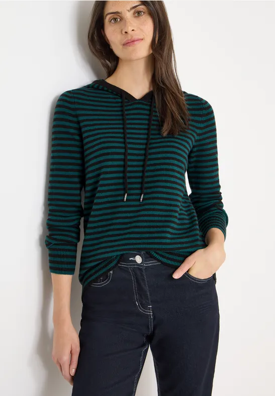 Gestreifter Kapuzenpullover günstig online kaufen