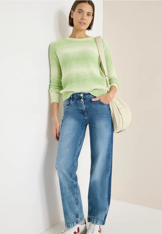 Thumbnail - Cecil Damen Space Dye Pullover in Grün, Gr: XXL