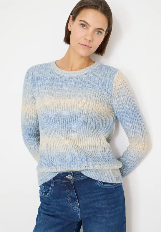 Thumbnail - Cecil Damen Space Dye Pullover in Blau, Gr: S