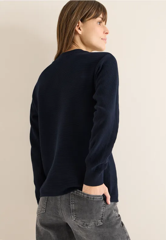 Dolman Strukturpullover günstig online kaufen