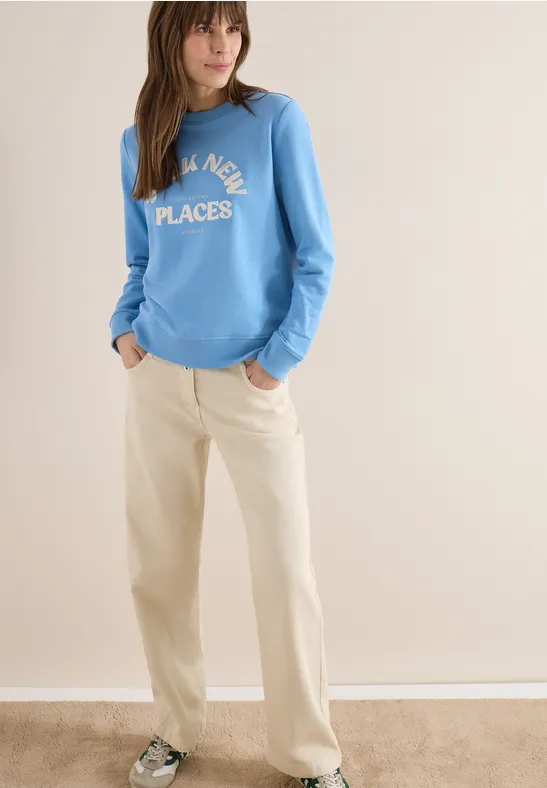 Thumbnail - Cecil Damen Embroidery Sweatshirt in Blau, Gr: L