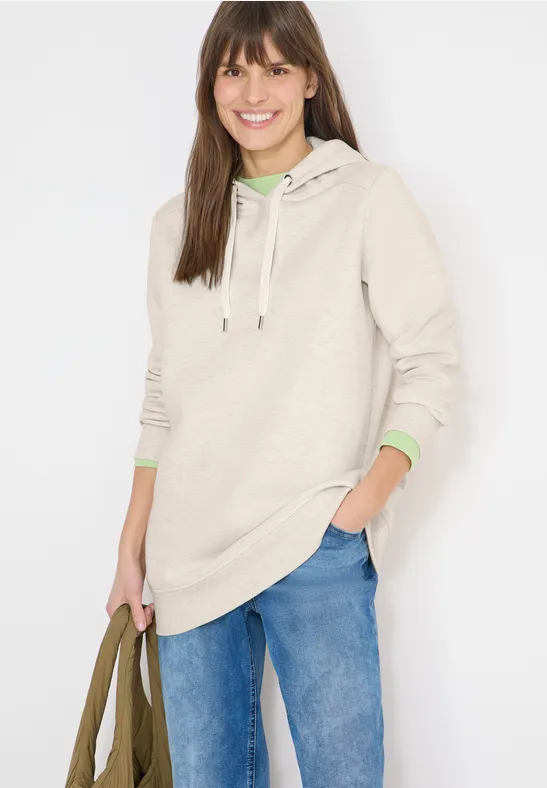 Thumbnail - Cecil Damen Langer Hoodie in Beige, Gr: L