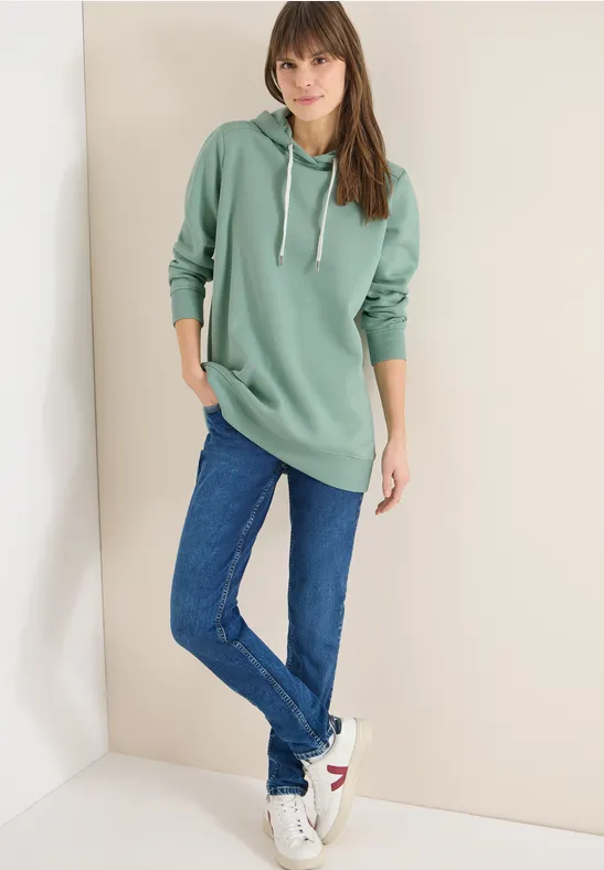 Thumbnail - Cecil Damen Langer Hoodie in Grün, Gr: L