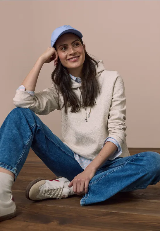 Hoodie mit Struktur günstig online kaufen