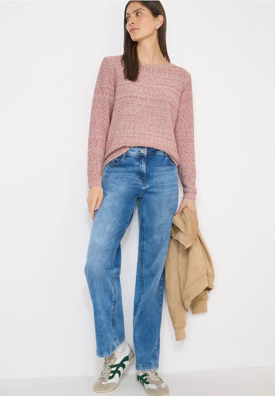 Thumbnail - Cecil Damen Space-dye Pullover in Weiß, Gr: L