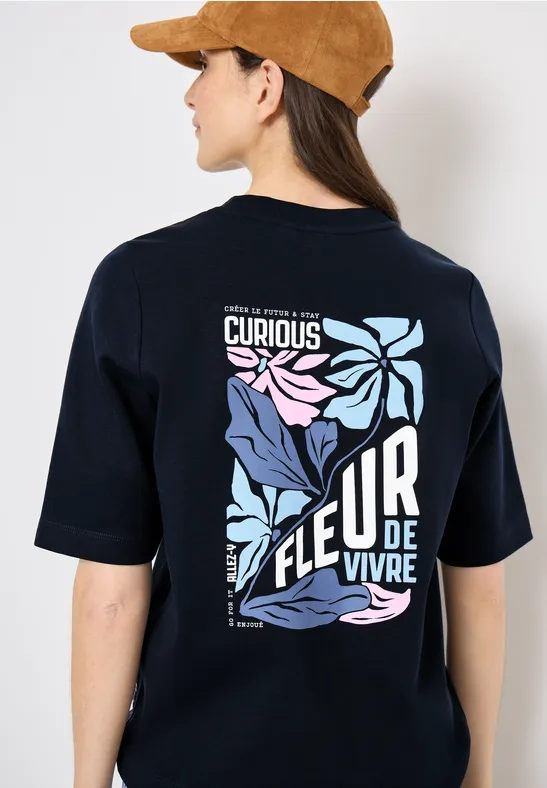 Sweatshirt mit Backprint günstig online kaufen