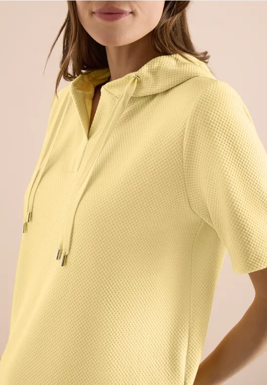 Kurzarm Sweatshirt mit Kapuze