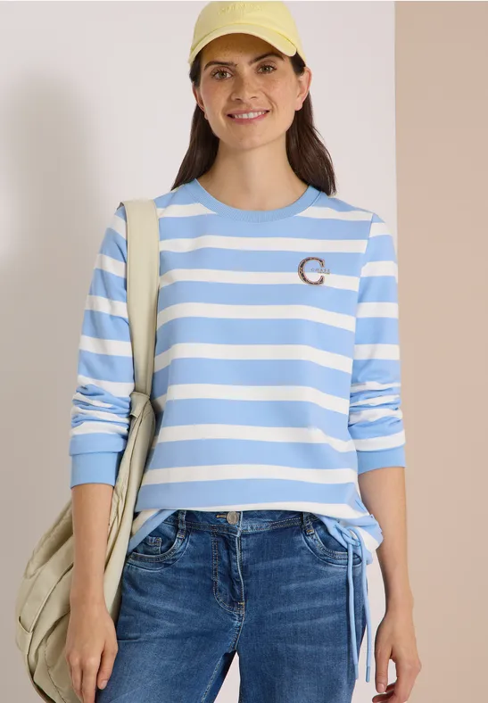 Sweatshirt mit Rundhals und Tunnelzug