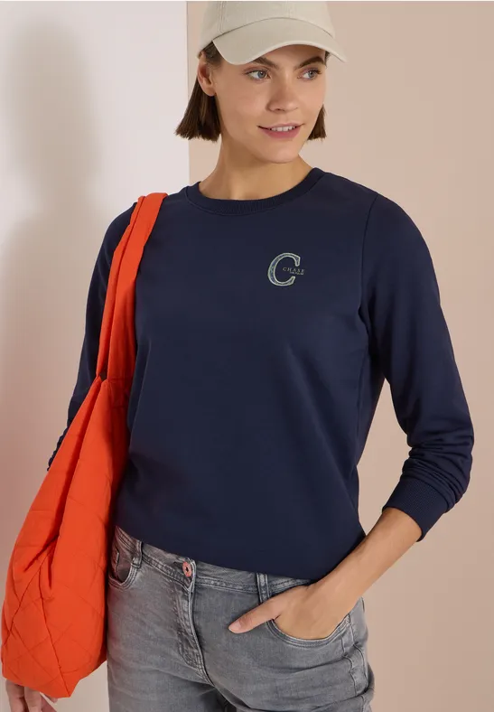 Sweatshirt mit Rundhals und Tunnelzug