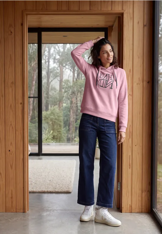 Sweat à capuche avec motif