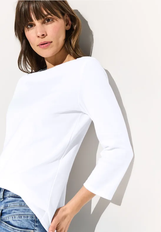 Basic Shirt in Unifarbe