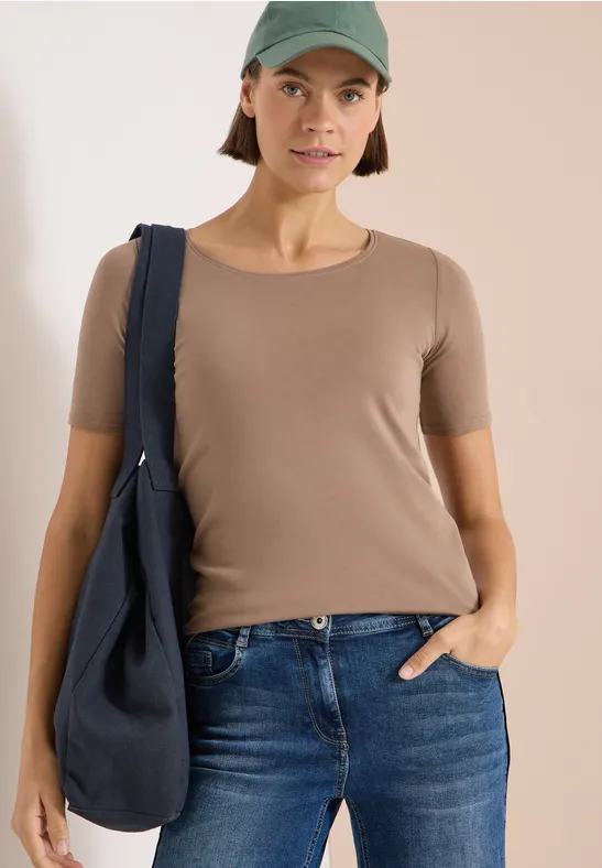 Shirt in effen kleur